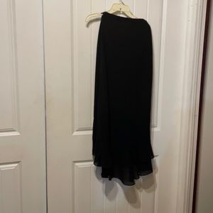 Black skirt double see thu